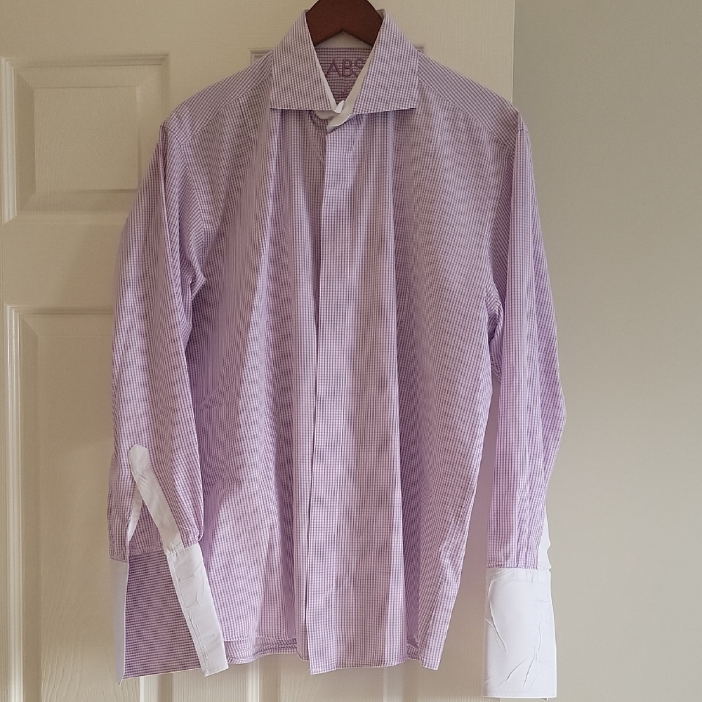 Allen Schwrat Shirt in Purple and White ABS